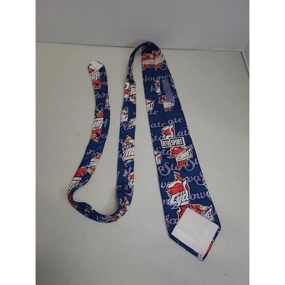 Iowa State Cyclones Cardinal Cy Men's Tie 100% Silk RM Sport Ralph Marlin USA - Picture 2 of 5